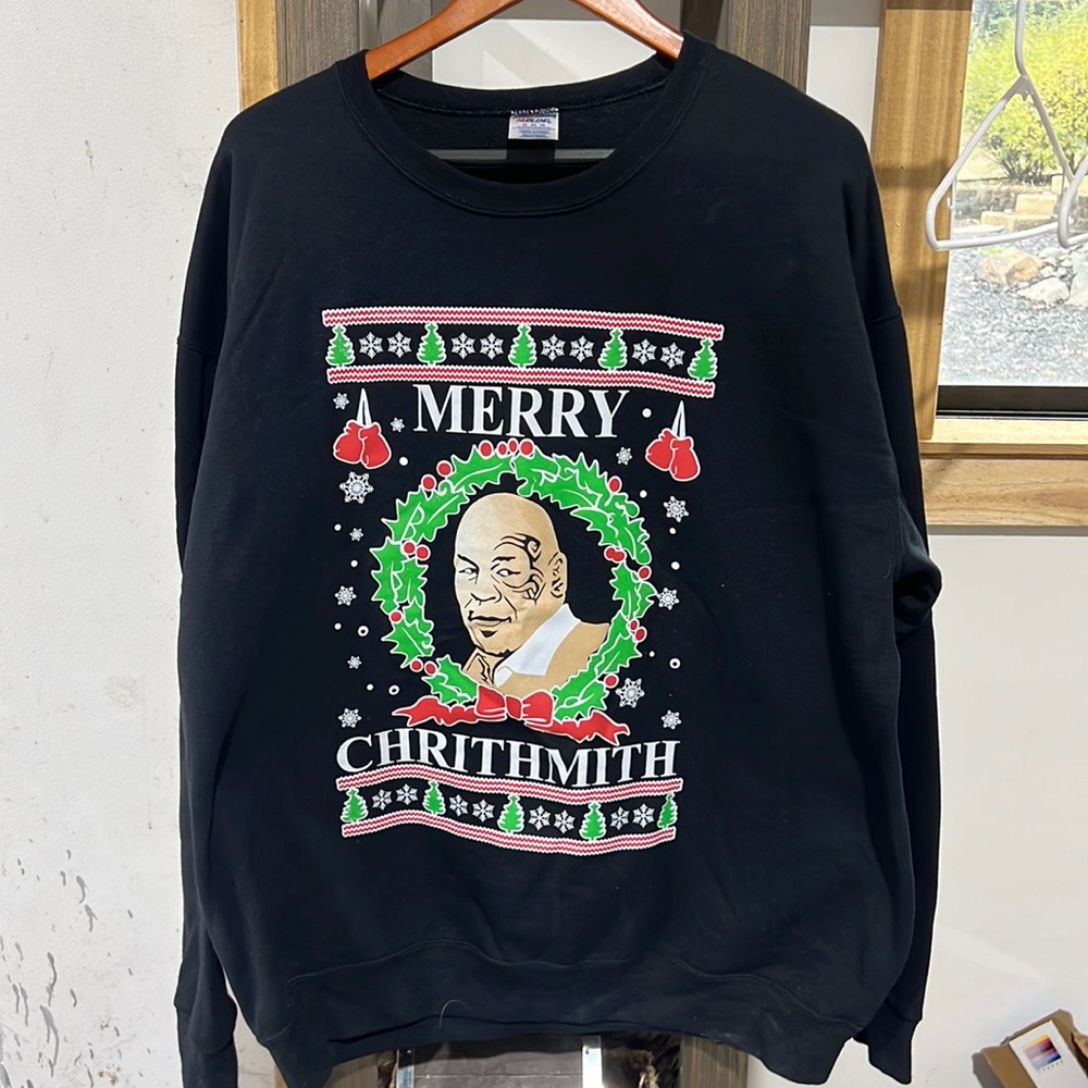 Mike Tyson Christmas Ugly Sweater